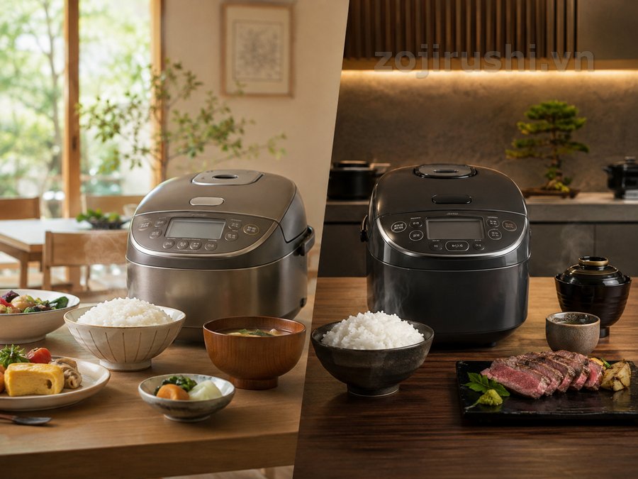 Nên chọn nồi cơm điện cao tần hay áp suất cao tần điện tử? 1 Nồi cơm cao tần Zojirushi hay áp suất cao tần: nên chọn loại nào?
