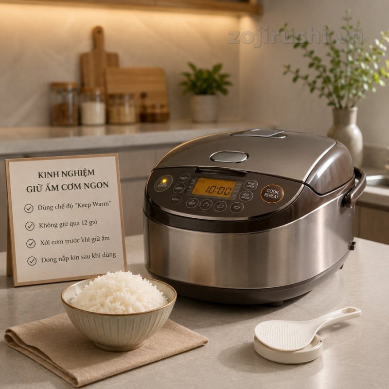 Kinh nghiệm dùng chế độ giữ ấm nồi cơm điện Zojirushi đúng cách 1 Kinh nghiệm dùng chế độ giữ ấm nồi cơm điện Zojirushi đúng cách