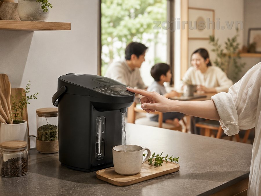 Cách sử dụng bình thủy điện Zojirushi an toàn và tiết kiệm hơn 2 Cách sử dụng bình thủy điện Zojirushi