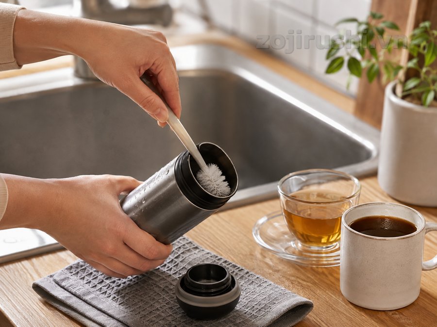 Cách vệ sinh bình giữ nhiệt Zojirushi 