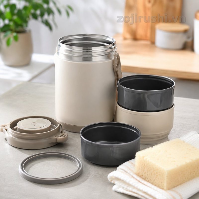 Cách vệ sinh cà men cơm Zojirushi và xử lý mùi ở gioăng nắp 1 Cách vệ sinh cà men cơm Zojirushi